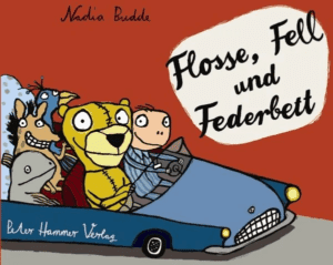 Kinderbuch ab 2 Jahren - Flosse, Fell und Federbett - Cover - Gute Nacht Buch