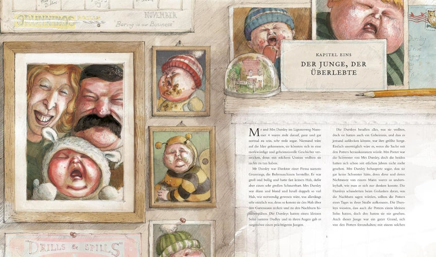 Harry Potter und der Stein der Weisen - illustrierte Schmuckausgabe - Kinderbuchklassiker für Grundschüler - Blick ins Buch 1